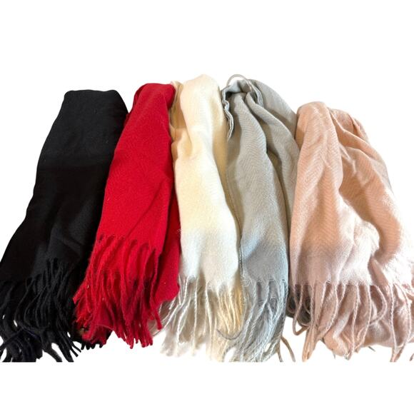 Style & Co Winter Chevron Print Super Soft Fringe Scarf NWT - Picture 1 of 10